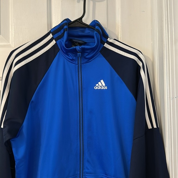 Men’s Adidas 3 stripes Full-zip Polyester Track Jacket Size Medium - Picture 3 of 6